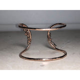 CHLOE & ISABEL Rose Gold Open Cuff Bracelet with Crystal Accents - B021