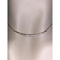 CHLOE + ISABEL pavé curved bar necklace in gold - N161