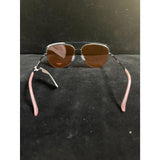 Bebe Oversized Aviator Sunglasses – Brown Lens / Pink Temple Tips
