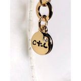 CHLOE & ISABEL golden edge drop necklace - N016