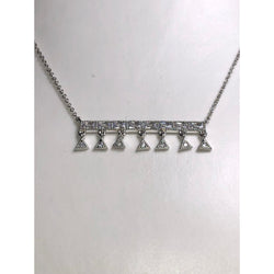 CHLOE & ISABEL pave triangle baguette pendant necklace - N689CLRH