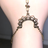 CHLOE + ISABEL golden lotus hand chain bracelet- B073