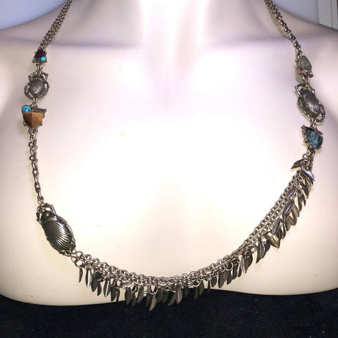 CHLOE + ISABEL mystic scarab charm necklace - N107