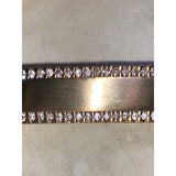 CHLOE & ISABEL Gold-Tone Bar Bracelet with Crystal Pave Border - B037