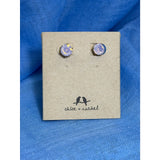 CHLOE + ISABEL opal pink cushion-cut stud earrings - E548PIG