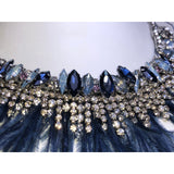 CHLOE + ISABEL midnight plume crystal collar - N181