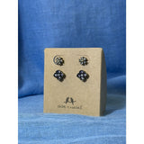 CHLOE + ISABEL floral crystal stud earrings set - E492MPAR