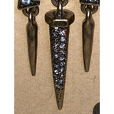 CHLOE + ISABEL Geometric Crystal Spike Drop Earrings - E066