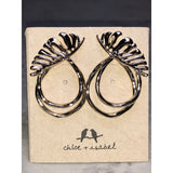 CHLOE & ISABEL Gold Leaf Statement Earrings - E003
