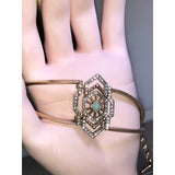 CHLOE + ISABEL deco radiance amazonite bangle bracelet - B036