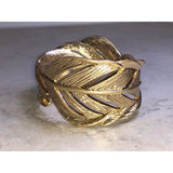 CHLOE + ISABEL golden drift feather cuff bracelet - B004