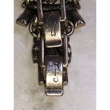 CHLOE + ISABEL gilded petals statement floral cuff bracelet - B039