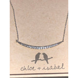 CHLOE & ISABEL tapered pave bar necklace - N647CLSS
