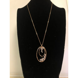 CHLOE + ISABEL anniversary rose gold pendant necklace - N144