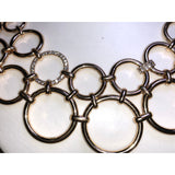 CHLOE + ISABEL gold link statement necklace with crystal accents - N163