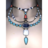 CHLOE + ISABEL desert muse layered statement necklace - N071