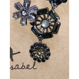 CHLOE + ISABEL multi-motif crystal drop statement earrings - E005