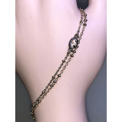 CHLOE + ISABEL crystal drop two-row bracelet- B060