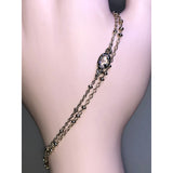 CHLOE + ISABEL crystal drop two-row bracelet- B060