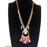 CHLOE + ISABEL fiesta parrot tassel statement necklace - N215