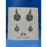 CHLOE + ISABEL heritage convertible medallion hoop set - E019