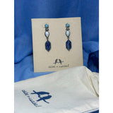 CHLOE + ISABEL Blue & White Stone Drop Earrings - E411BLAR