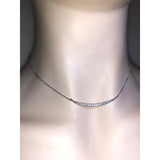 CHLOE & ISABEL tapered pave bar necklace - N647CLSS