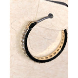 CHLOE & ISABEL PETITE PAVE HOOP EARRINGS - E028