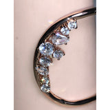 CHLOE & ISABEL Rose Gold Open Cuff Bracelet with Crystal Accents - B021