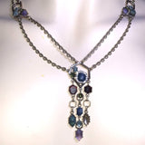 CHLOE + ISABEL midnight mosaic geo statement necklace - N177