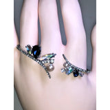 CHLOE + ISABEL midnight aurora pearl + crystal cuff bracelet - B090