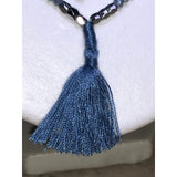 CHLOE + ISABEL blue beaded tassel layering necklace - N218