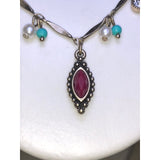 CHLOE + ISABEL turquoise & ruby charm layered necklace - N528PIAG