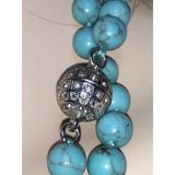 Chloe + Isabel Long Beaded Turquoise Necklace - N007