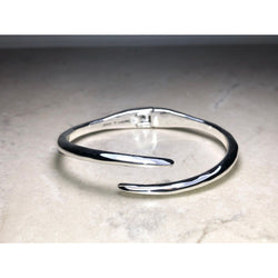 CHLOE & ISABEL Curved Silver Bracelet -B024