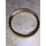 CHLOE + ISABEL gold-tone triple stacked bangle set - B013