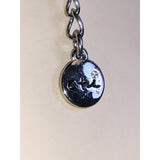 CHLOE + ISABEL velvet noir crystal & garnet teardrop choker - N056