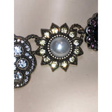 CHLOE + ISABEL crystal bloom statement choker necklace - N126