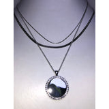 CHLOE + ISABEL modern mirror multi-layer pendant necklace - N170