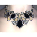 CHLOE + ISABEL midnight galaxy mosaic statement necklace - N030