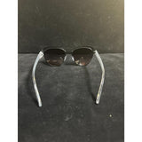 Bebe Oversized Black Cat-Eye Sunglasses with Clear Leopard-Accent Temples