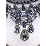 CHLOE + ISABEL deco crystal cluster drama necklace - N001
