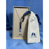 CHLOE + ISABEL crystal bar pendant necklace in silver - N648CLSS