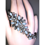 Chloe + Isabel moonlit garden crystal statement bracelet - B074