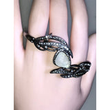 Chloe & Isabel moonlit wings pavé hinged bracelet- B057