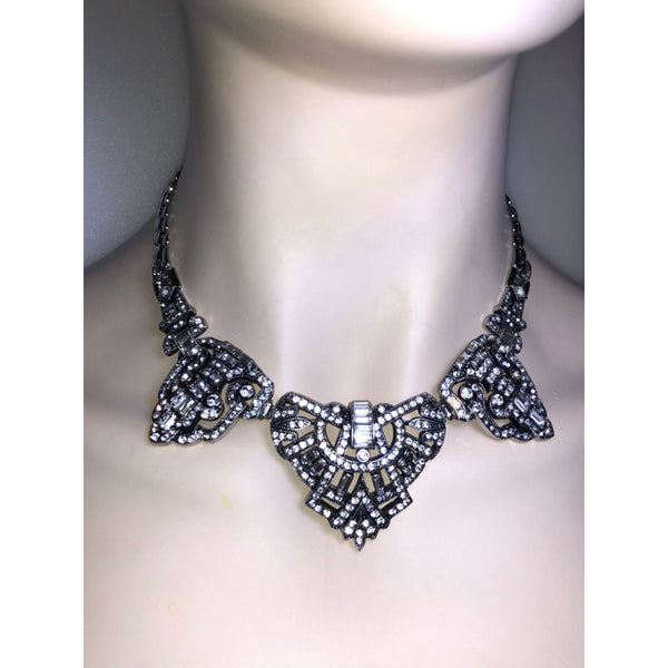 CHLOE & ISABEL midnight deco radiance statement choker - N025