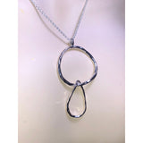 CHLOE + ISABEL sculpted silver duo pendant necklace - N137