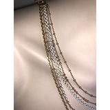 CHLOE + ISABEL mixed metals multi-layer coin charm statement necklace - N032