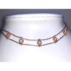Chloe + Isabel rose gold double-strand necklace - N050
