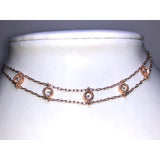 Chloe + Isabel rose gold double-strand necklace - N050